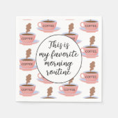 モーニングおもしろいコーヒー スタンダードカクテルナプキン (正面)