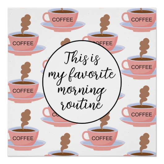 モーニングおもしろいコーヒー ポスター (正面)