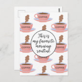 モーニングおもしろいコーヒー ポストカード (正面/裏面)