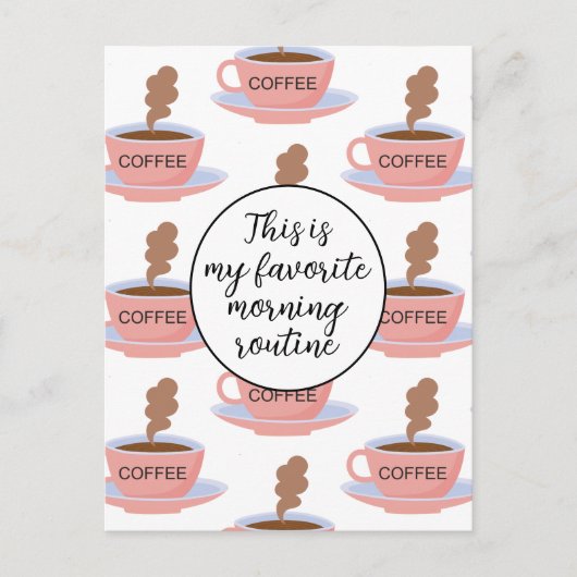 モーニングおもしろいコーヒー ポストカード (正面)