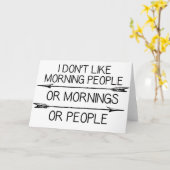 モーニングおもしろいピープル引用文 カード (黄色い花)