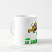 モーニングおもしろいローンビールパパ造園 コーヒーマグカップ (正面左)