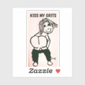 モーニングお尻キスマイグリットガールカスタムステッカー シール (シート)