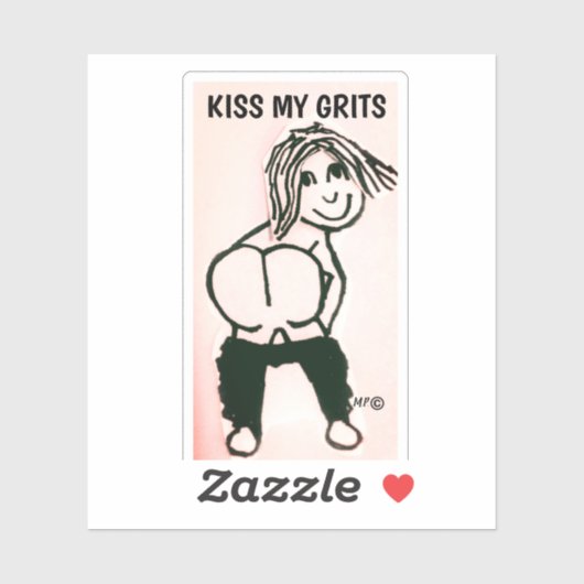 モーニングお尻キスマイグリットガールカスタムステッカー シール (シート)