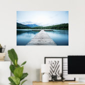 モーニングアットザレイク波止場ピア ポスター (ホームオフィス)