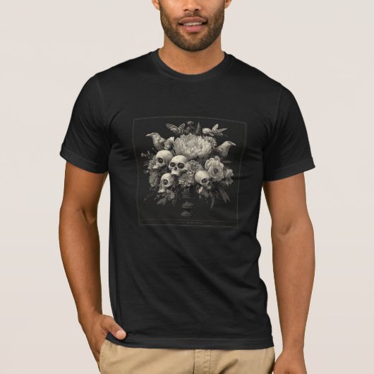 モーニングアレンジメント - ゴシック ファインアート Tシャツ (正面)