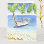 モーニングインバリウォーターカラー カード (黄色い花)