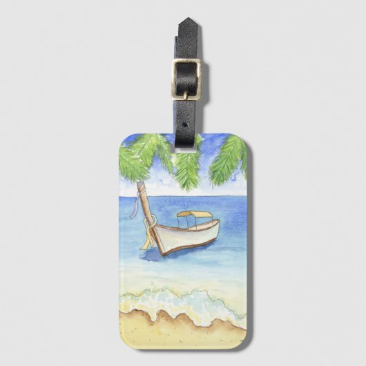 モーニングインバリウォーターカラー ラゲッジタグ (正面縦)