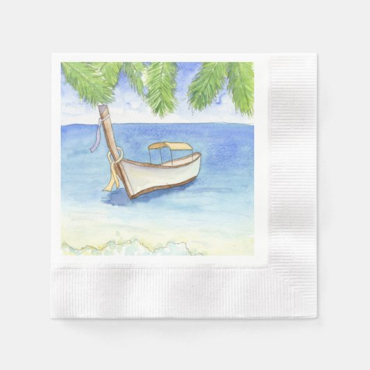 モーニングインバリウォーターカラー 縁ありカクテルナプキン (正面)