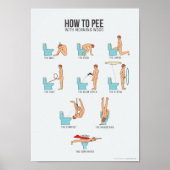 モーニングウッドを使用してピースする方法(すべてのA4フレームにフィット) ポスター (正面)