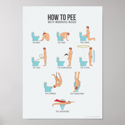 モーニングウッドを使用してピースする方法(すべてのA4フレームにフィット) ポスター (正面)