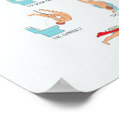 モーニングウッドを使用してピースする方法(すべてのA4フレームにフィット) ポスター (角)