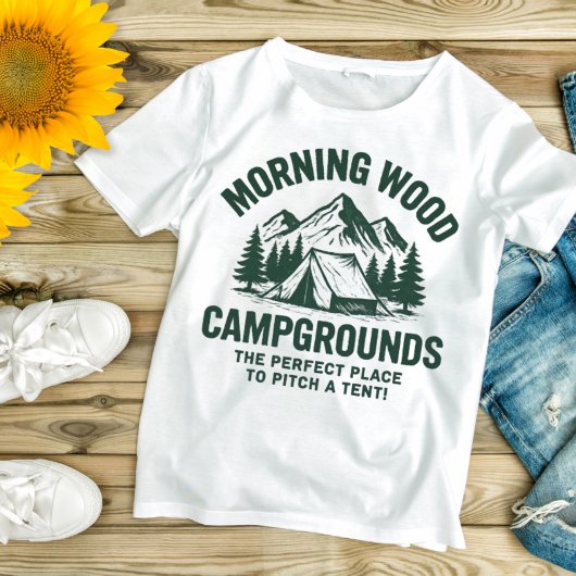 モーニングウッドキャンプ場 Tシャツ