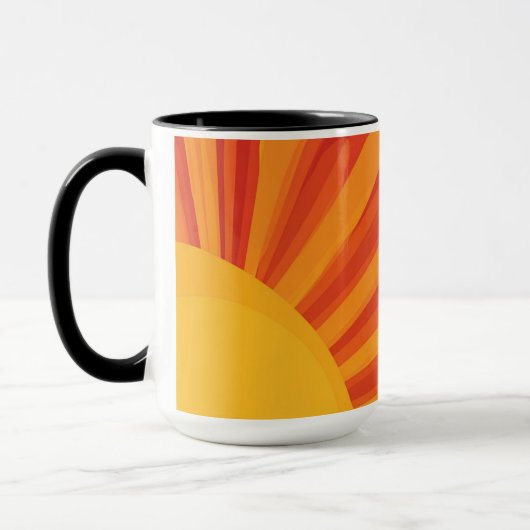 モーニングエナジーサンライズデザイン マグカップ (左)