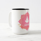 "モーニングエリクシャー:上昇とsipマグカップ" ツートーンマグカップ (正面左)