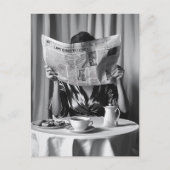 モーニングエレガンス：コーヒー、ニュース、セレニティ ポストカード (正面)