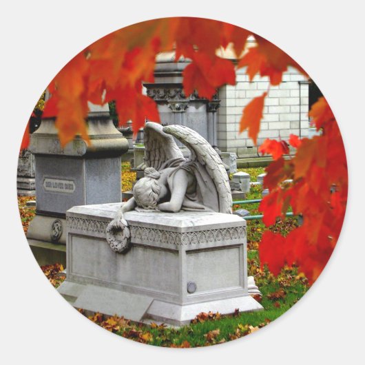 モーニングエンジェルステッカー ラウンドシール (正面)