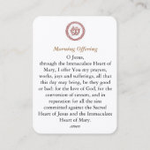 モーニングオファリング祈りの言葉 名刺 (裏面)