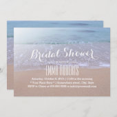 モーニングオンビーチビューティフルブライダルシャワー 招待状 (正面/裏面)