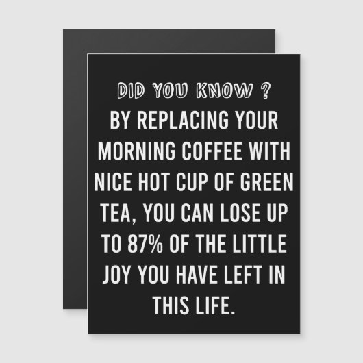 モーニングカップコーヒー – コーヒおもしろいー引用文  (正面/裏面)