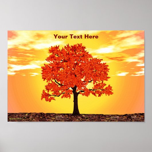 モーニングカラフルオーク ポスター (正面)