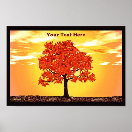 モーニングカラフルオーク ポスター (正面)