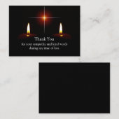 モーニングキャンドルサンキューカード ノートカード (正面/裏面)