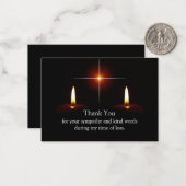 モーニングキャンドルサンキューカード ノートカード (正面/裏面インサイチュ)
