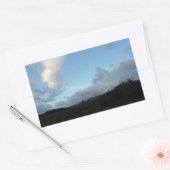 モーニングクラウドアットグランドテトン国立公園 長方形シール (封筒)