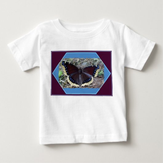 モーニングクローク蝶ベビー乳児Tシャツ ベビーTシャツ (正面)