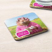 モーニンググラウンドホッグと朝食ドーナツ&コーヒー コースター (左側)