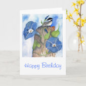 モーニンググローリズと《鳥》アメリカゴガラ カード (黄色い花)