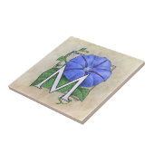 モーニンググローリズフラワーフローラモノグラム タイル (側面)