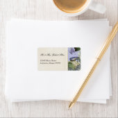 モーニンググローリーアジサイ – 差出人住所ラベル ラベル (インサイチュ)