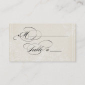 モーニンググローリーアジサイ – 披露宴シーティングカード プレイスカード (裏面)