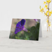 モーニンググローリーグリーティングカード任意の大事な行事 カード (黄色い花)