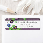 モーニンググローリーサマーパーソナライズされた住所 シール (インサイチュ)