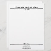 モーニンググローリーシャドーフェアリーとコズミックキャット レターヘッド (正面/裏面)