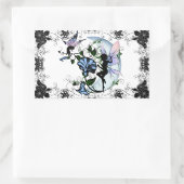 モーニンググローリーシャドーフェアリーとコズミックキャット 長方形シール (バッグ)