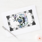 モーニンググローリーシャドーフェアリーとコズミックキャット 長方形シール (封筒)