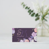 モーニンググローリーパープルモノグラム 名刺 (スタンド正面)