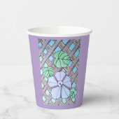 モーニンググローリーパープル紙カップ 紙コップ (左)