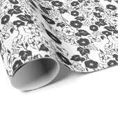 モーニンググローリーフラワーガーデンBW I ラッピングペーパー (ロールコーナー)