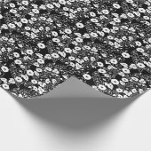 モーニンググローリーフラワーガーデンBW II ラッピングペーパー (角)