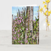 モーニンググローリーフラワーズ聖なる書物、 経典カードヘブライ10:23 カード (黄色い花)