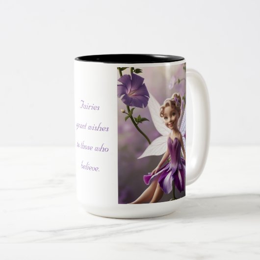 モーニンググローリーフラワーフェアリー ツートーンマグカップ (正面右)