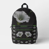 モーニンググローリーフラワー鏡 パーソナライズされた プリントバックパック (正面)