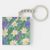 モーニンググローリーフローラアクリルキーチェーン キーホルダー (裏面)