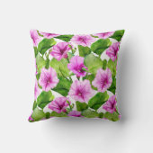 モーニンググローリーフローラルパターン クッション (裏面)