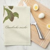 モーニンググローリーブルーイラストレーション キッチンタオル (四つ折り)